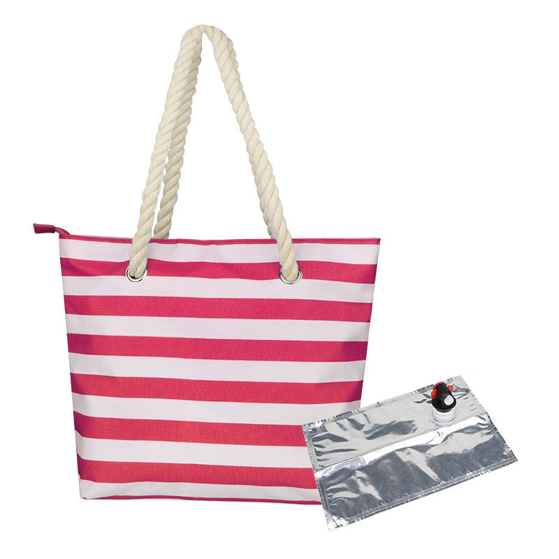 Insulated carrying bag with drink outlet