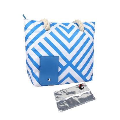 Insulated carrying bag with drink outlet