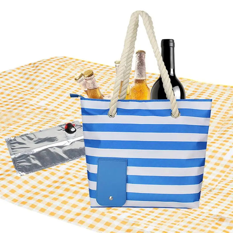 Insulated carrying bag with drink outlet
