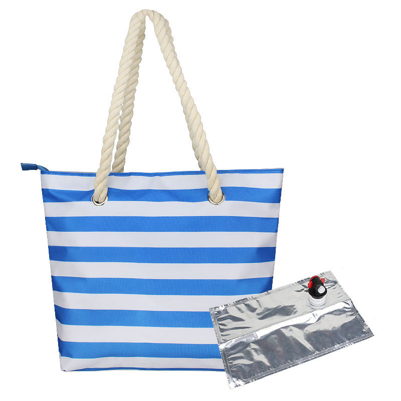 Insulated carrying bag with drink outlet