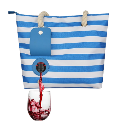 Insulated carrying bag with drink outlet